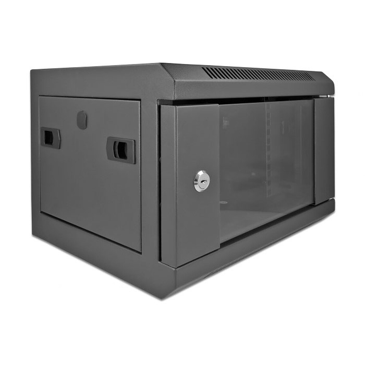 Delock 4U 10-inch Network Cabinet, Glass Door, Black