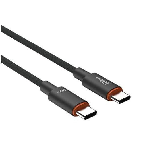 Ansmann USB-C to USB 2.0 Cable (60cm, Anthrazit, PD 3.1)