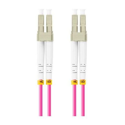 Cable Lanberg InfiniBand y de fibra óptica de 0,5 m, LC/UPC Violeta