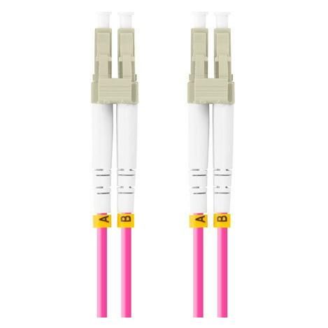 Cable Lanberg InfiniBand y de fibra óptica de 0,5 m, LC/UPC Violeta