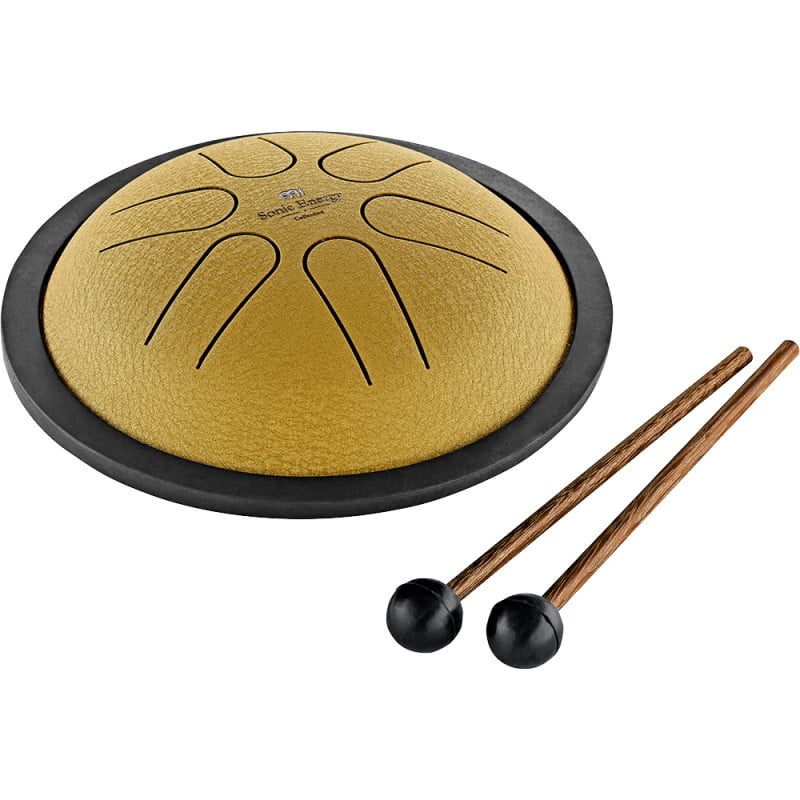 Meinl Sonic Energy MSTD3G - Pandereta de lengua de acero compacto - Si mayor - Dorado
