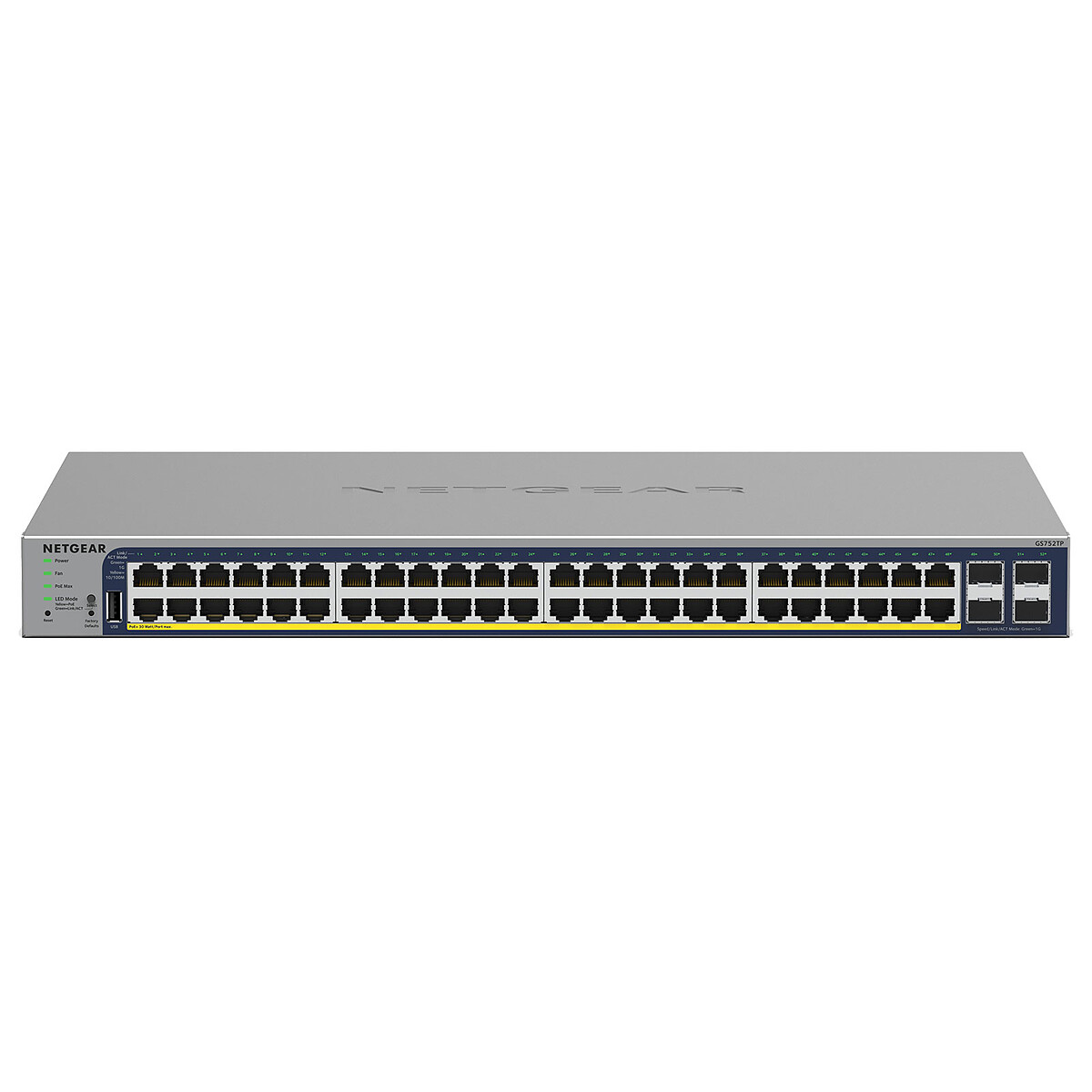 Conmutador inteligente Netgear GS752TPv3 de 48 puertos