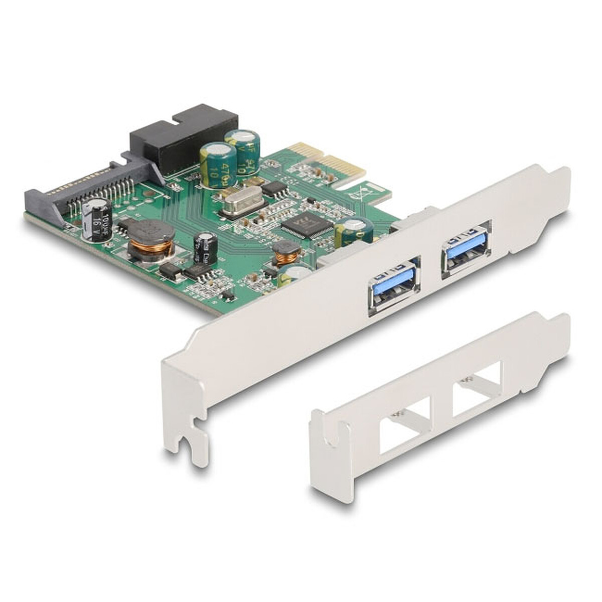 Tarjeta controladora DeLock PCI Express - 2 puertos USB 3.0 y 1 conector USB 3.0 interno