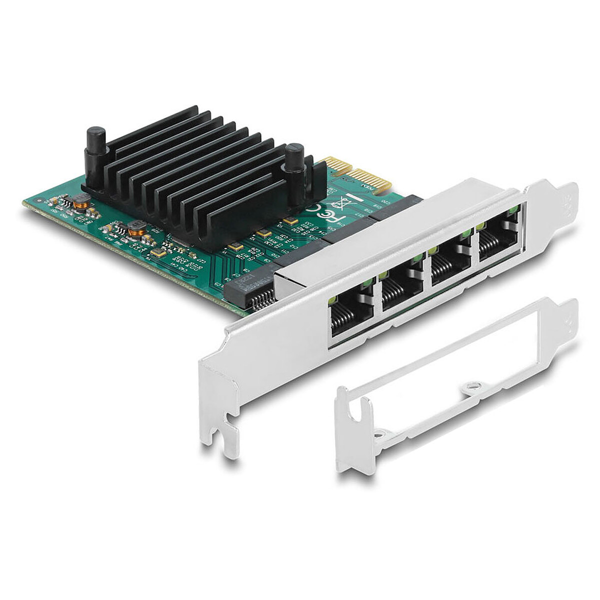Tarjeta de red Delock PCI Express 2.0 con 4 puertos Ethernet Gigabit