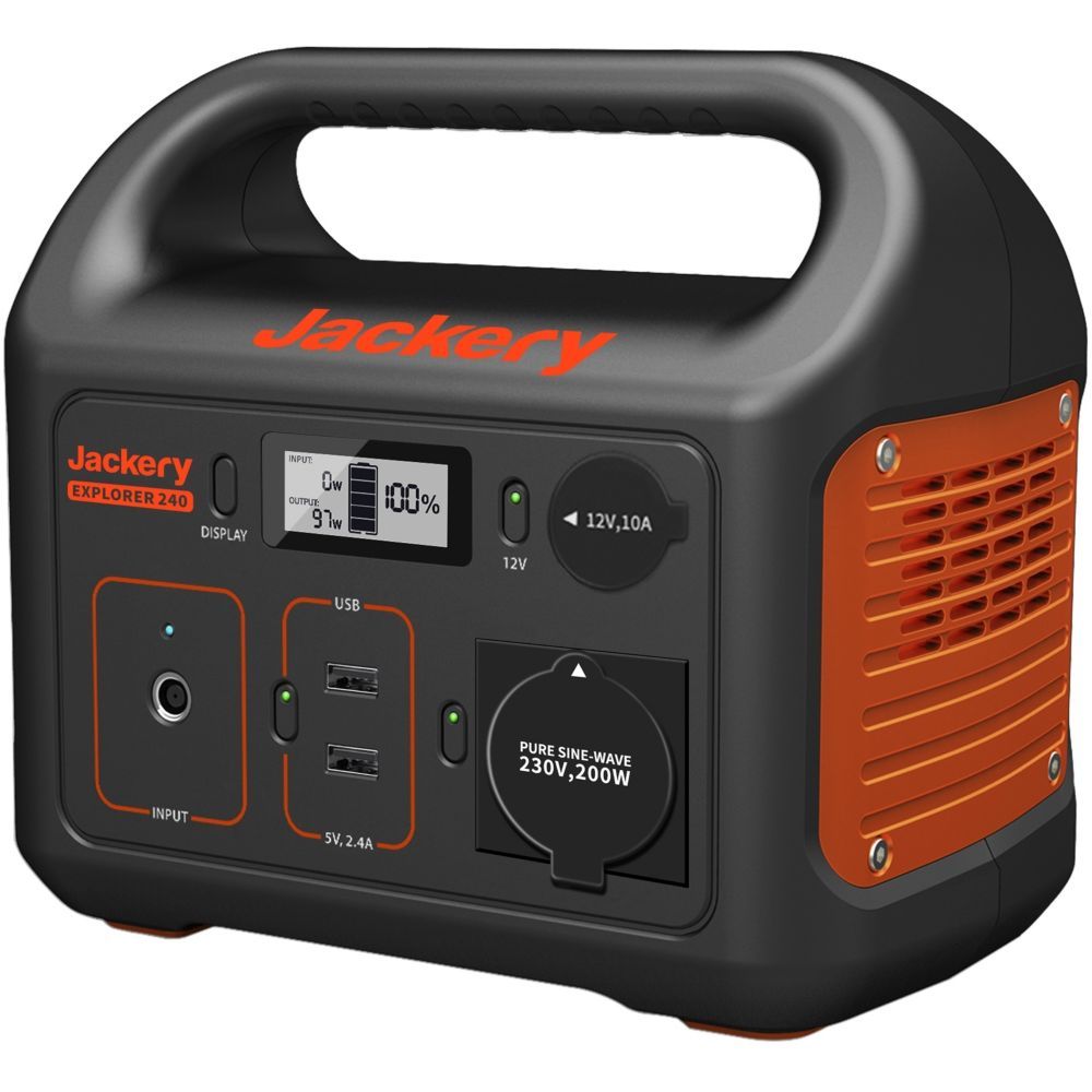 Estación de energía portátil Jacky Explorer 240 - Batería de iones de litio de 240 Wh
