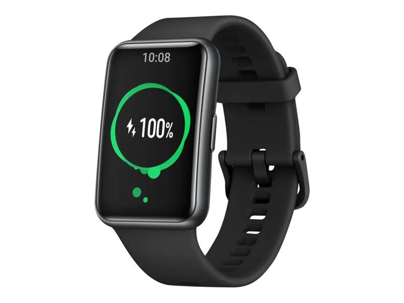 Montre Huawei Watch Fit - Noir - Bracelet en silicone