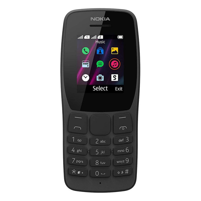 Teléfono Móvil Nokia 110 Dual SIM - Pantalla 1.77', 4 MB Almacenamiento, Negro