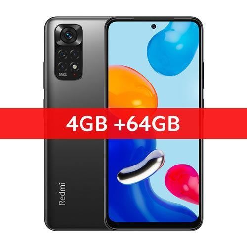 Xiaomi Redmi Note 11 4GB+64GB Gris Global Versión Snapdragon 680 Octa Core 33W Carga rápida 50MP Cuádruple cámara 90Hz AMOLED