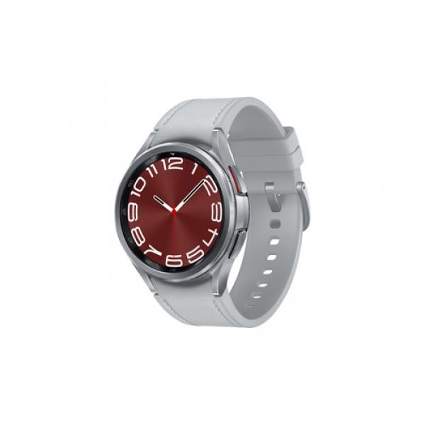 Samsung Galaxy Watch6 Classic, 43mm, Silver, LTE, Eco-Leather Band