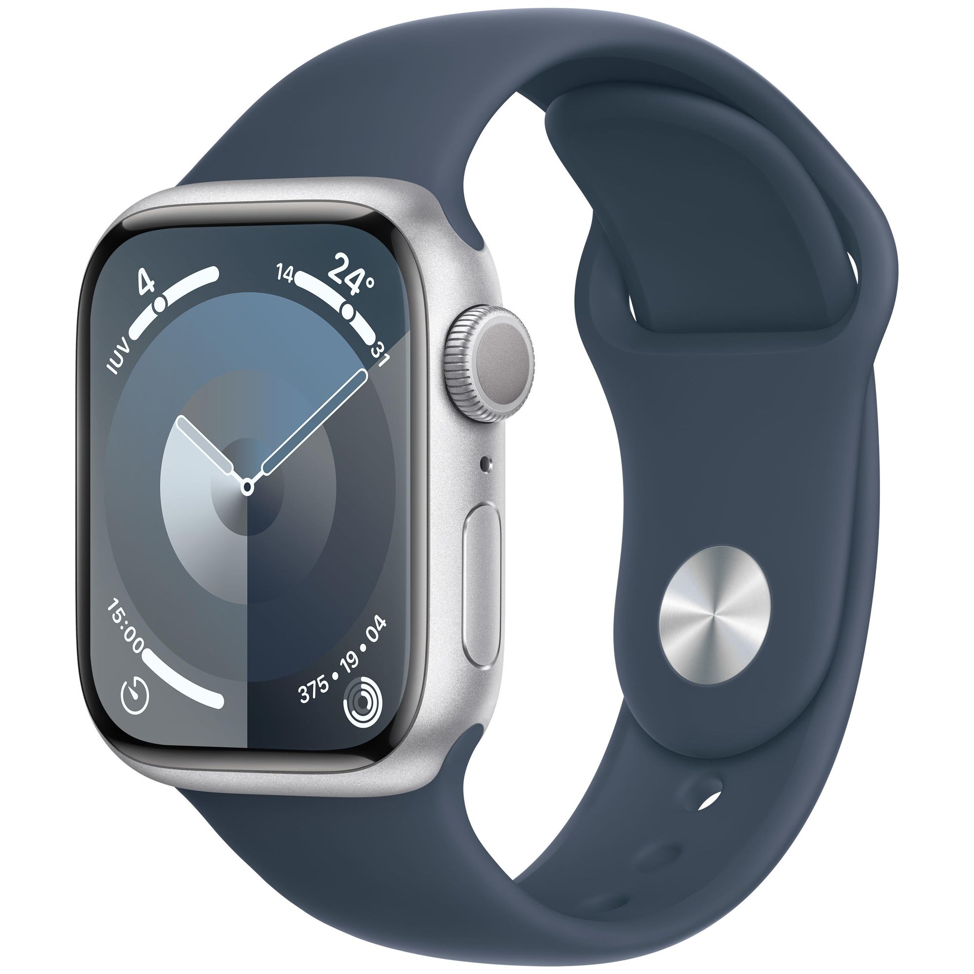 Apple Watch Series 9 GPS - 41mm Aluminum Case - Silver S/M Band