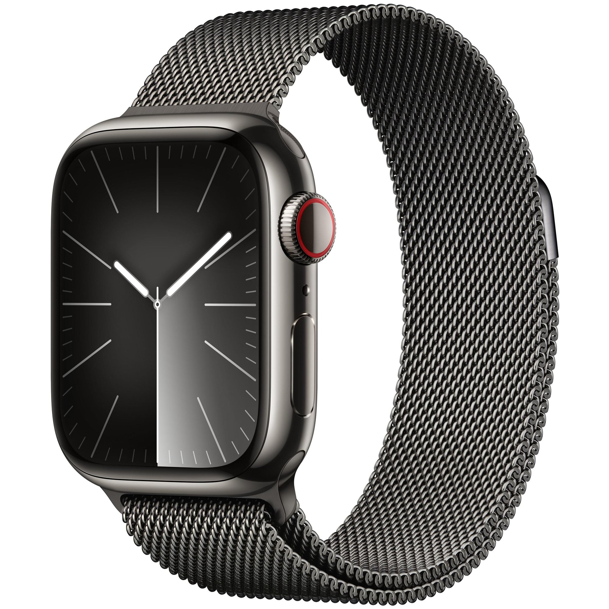 Apple Watch Series 9 GPS + Cellular - 41mm Stainless Steel Case - Loop Bracelet (Graphite)