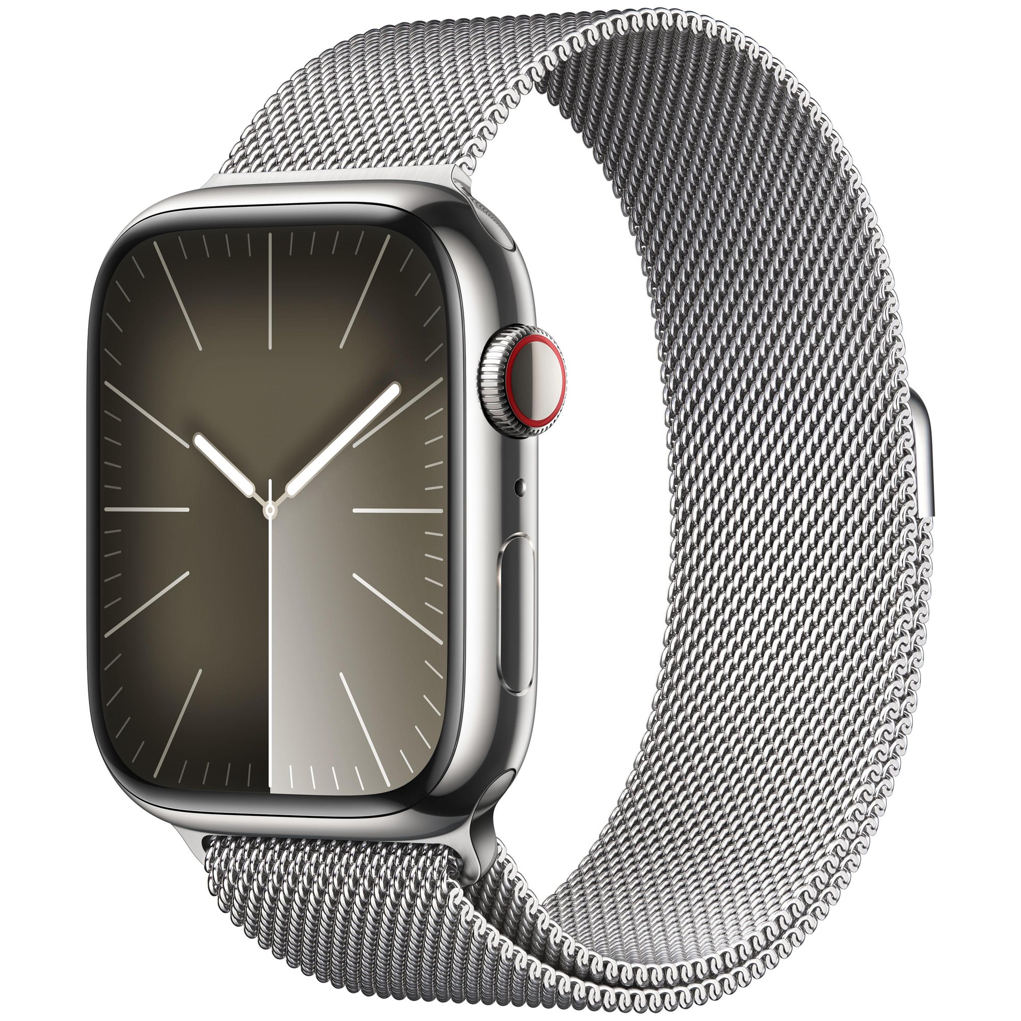 Apple Watch Series 9 GPS + Cellular - 45mm Stainless Steel Case - Silver Loop