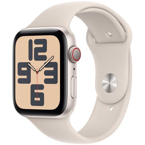 Apple Watch SE 2ª Generación GPS - Caja de aluminio de 44 mm Luz estelar - Banda S/M