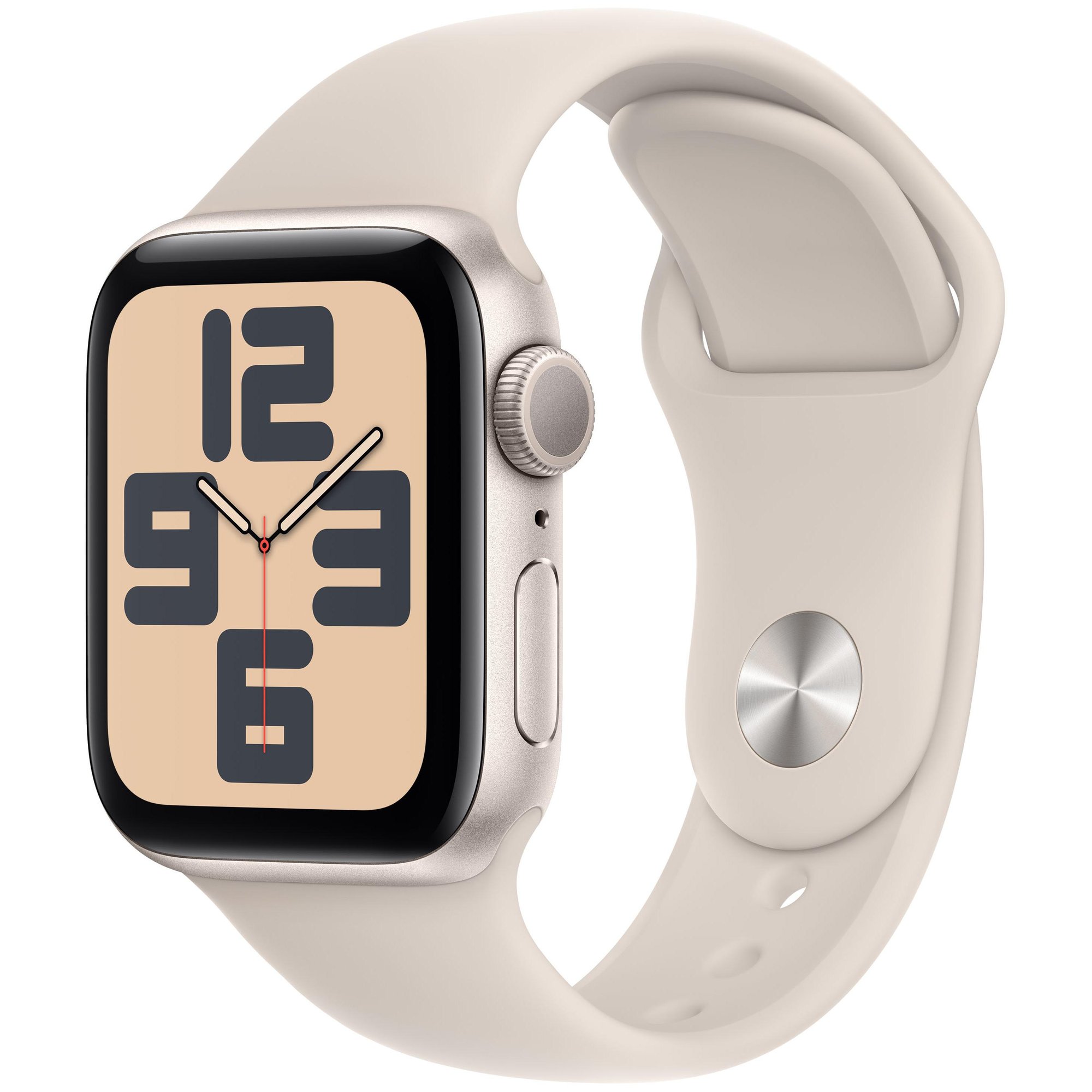 Apple Watch SE 2nd Gen GPS - 40mm Aluminum Case Starlight - M/L Strap