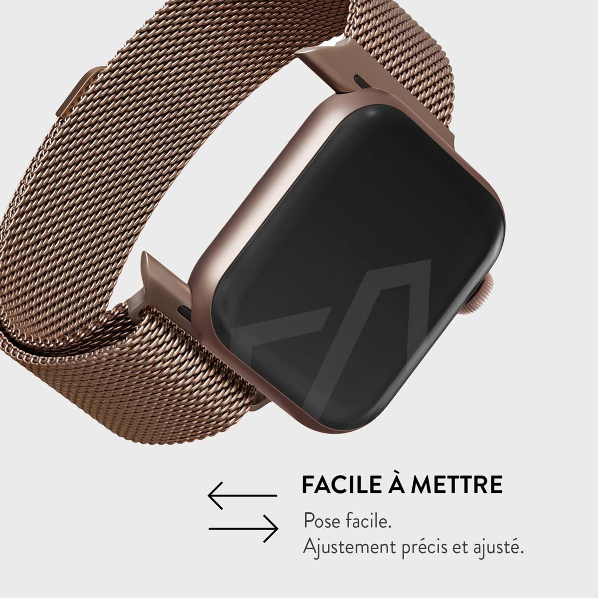 Bracelet de montre Burga Milanais - 42/44/45/49mm, Or Rose