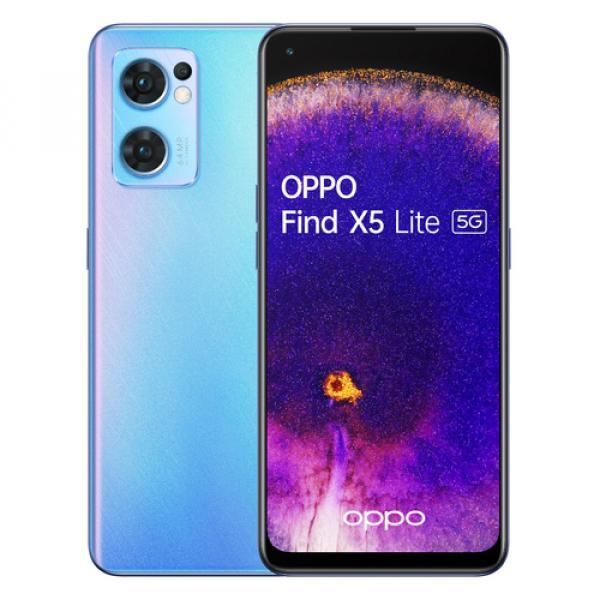 OPPO Find X5 Lite - 6.43" FHD+ Display, 8GB RAM, 256GB Storage, 4500mAh Battery, 5G, Blue
