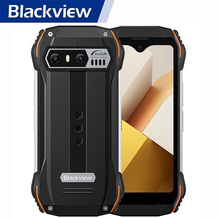 Blackview Unbreakable Phone - N6000 - 48MP + 16MP - 16GB + 256GB - NFC - Orange