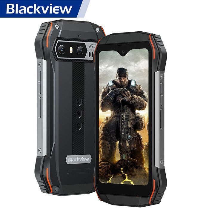 Blackview N6000 Rugged Smartphone G99 4.3" QHD+ Android 13 16GB+256GB 48MP+16MP 3880mAh NFC, Dual SIM, Face ID - Orange