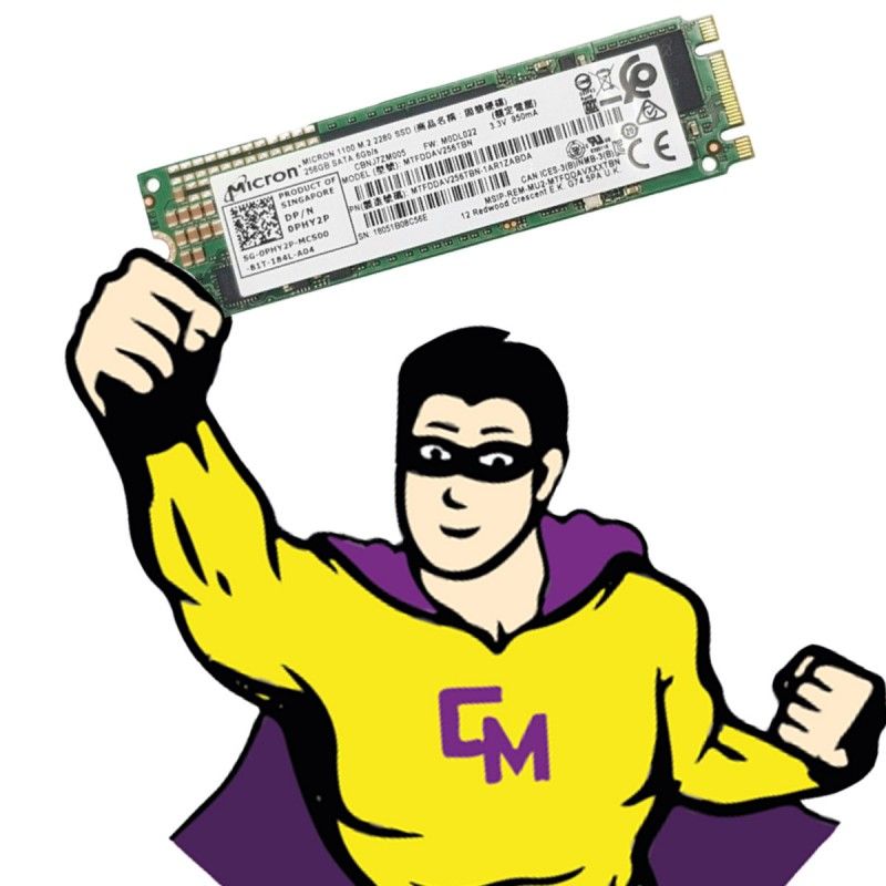 Micron Tech SSD M.2 2280 256GB