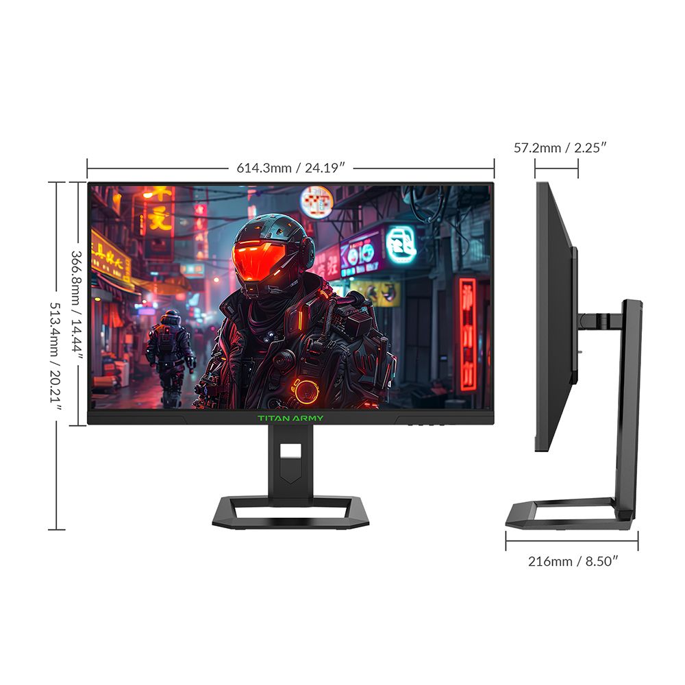 Moniteur de jeu Titan Army P2710S : Un écran IPS rapide de 27 pouces avec une résolution QHD 2K et un taux de rafraîchissement fluide de 240 Hz