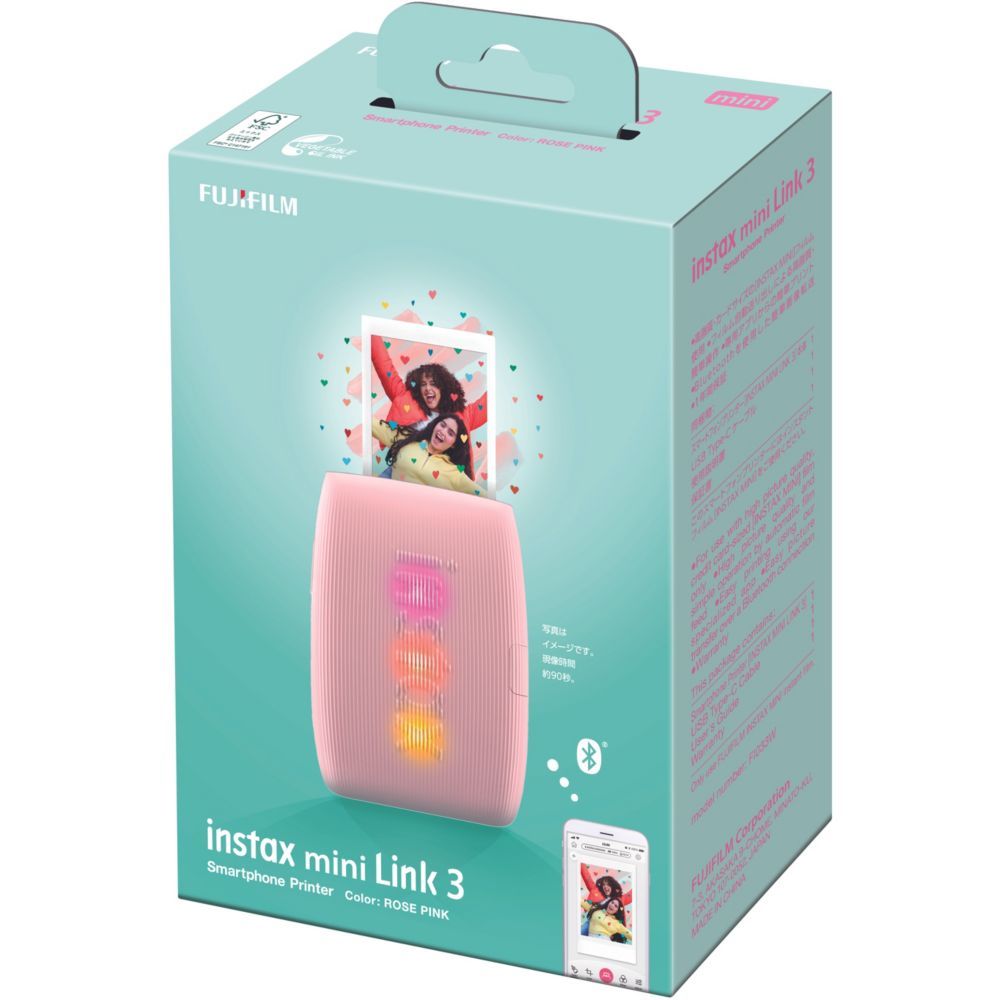Fujifilm Instax Mini Link 3 Photo Printer - Pink