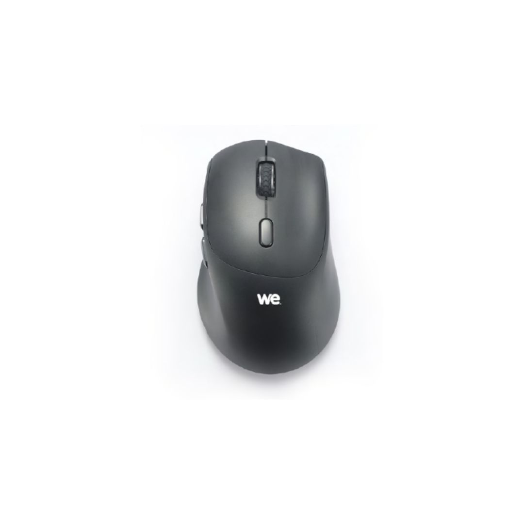 Ratón inalámbrico WE, doble conexión BT 5.3 y 2.4 GHz, DPI 1600, batería recargable, negro