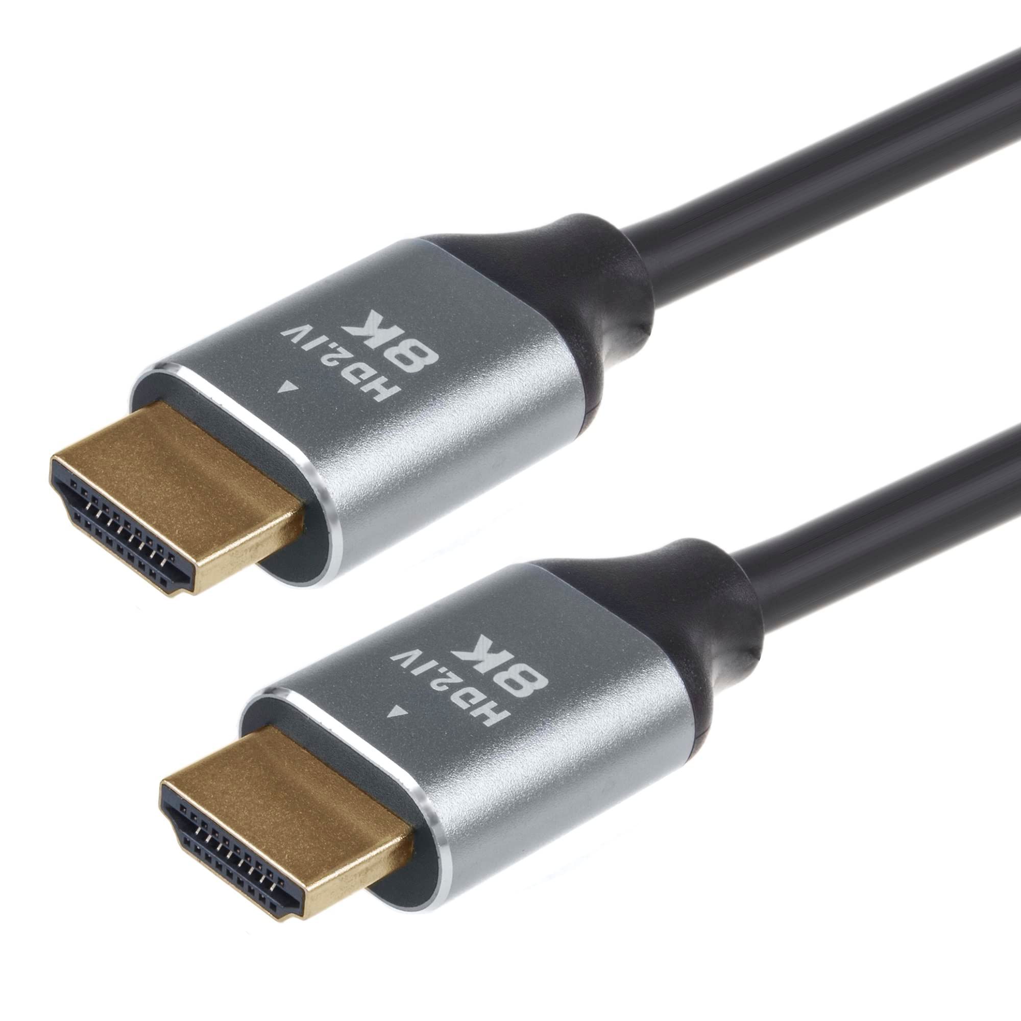 Maclean Energy HDMI 2.1 Cable, 2m M/M (Black/Gray)