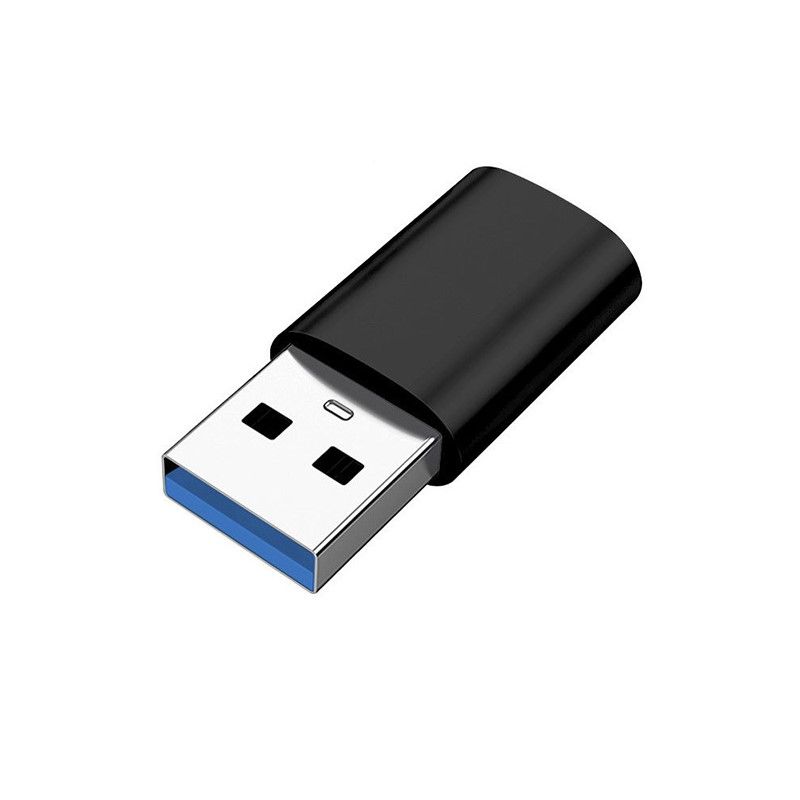 INF USB 3.0 Adapter (Male to USB-C Female) Black