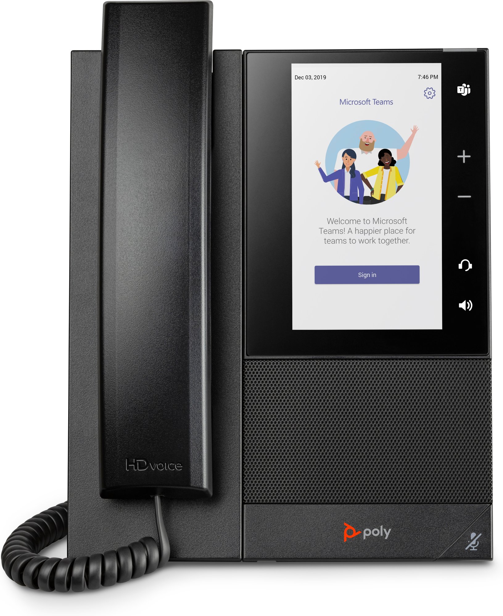 HP Poly CCX 500 for Microsoft Teams - VoIP Phone with Caller ID/In-Call Features - SIP, SRTP - 24 Lines - Black