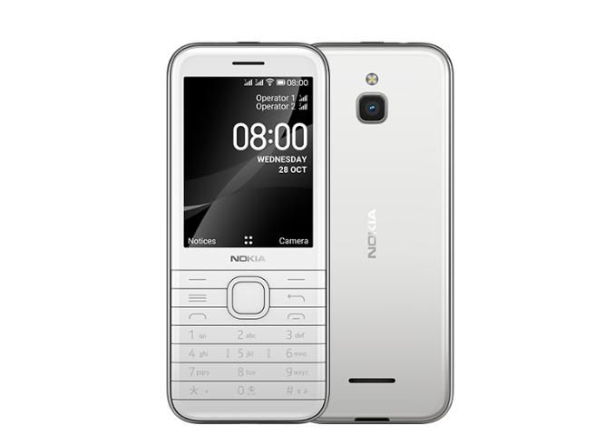 Nokia 8000 4G - 4GB, White Pearl