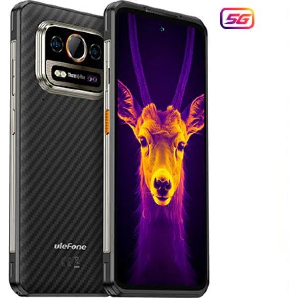 Ulefone Armor 25T - 6.78" Hybrid SIM, Android 14, 4G, USB-C, 6GB RAM, 256GB, 6500mAh Battery, Black