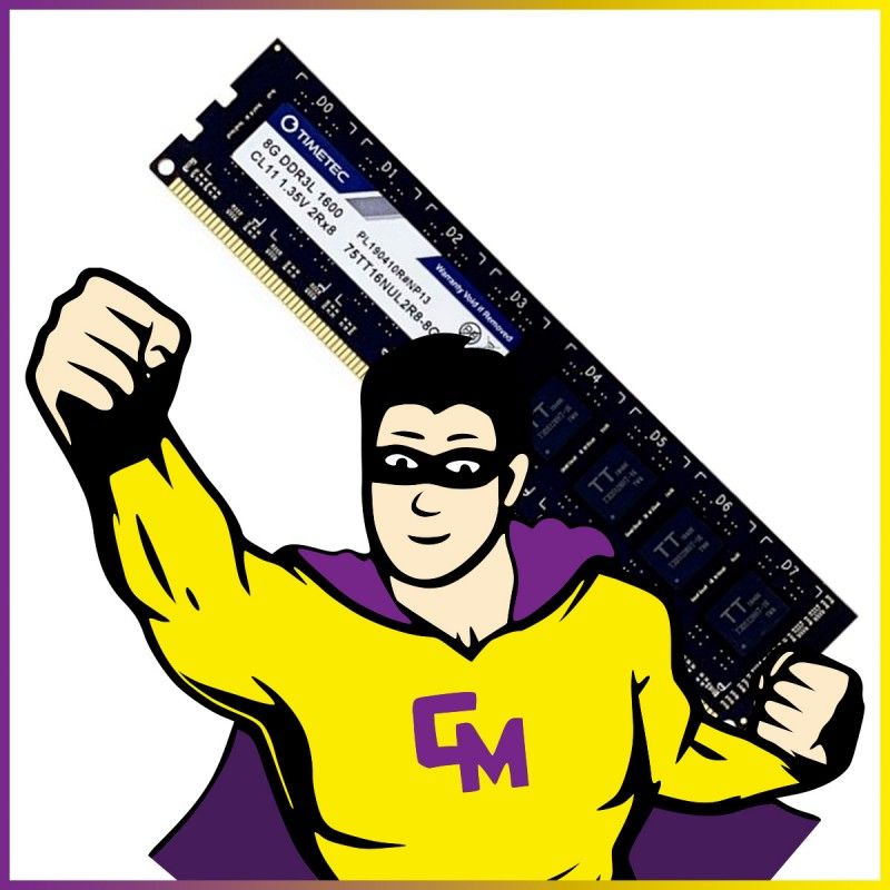 Memoria RAM Timetec 8GB DDR3L (75TT16NUL2R8-8G) 1600MHz CL11