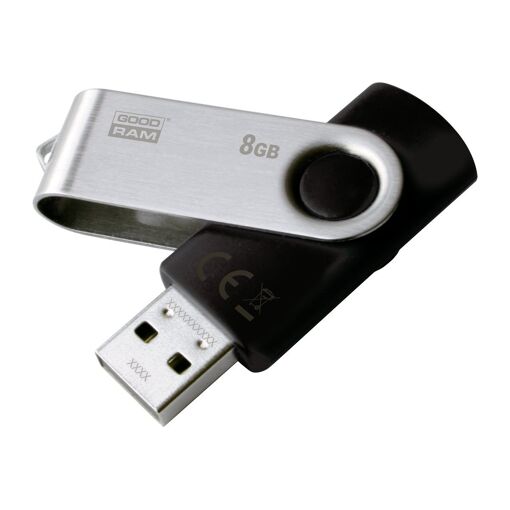 Wilk Elektronik GOODRAM UTS2 8GB USB 2.0 Flash Drive - Black