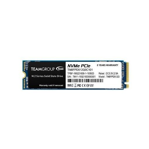 Team Group MP33 PRO 512GB M.2 PCI Express 3.0 NVMe SSD
