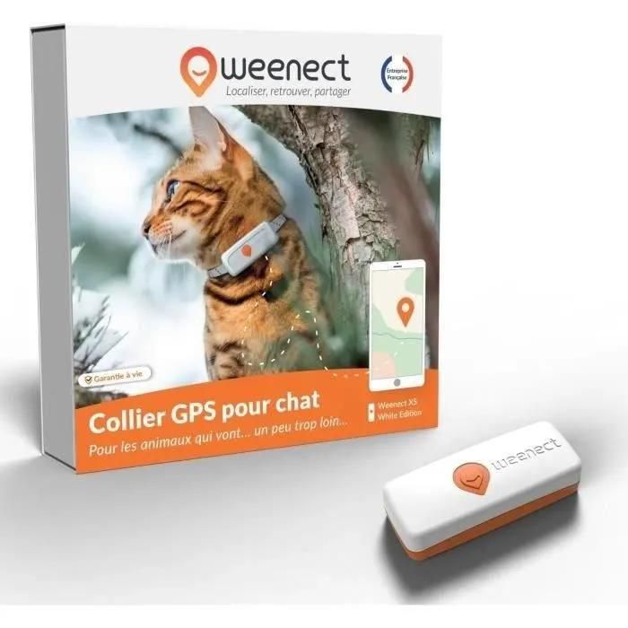 Weenect XS GPS Tracker for Cats (White Edition 2023)