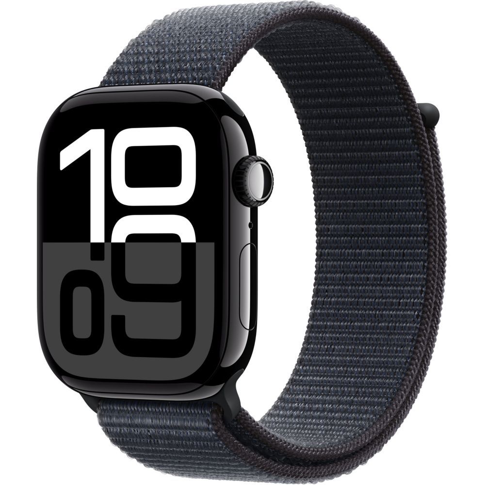 Apple Watch Series 10 GPS - 46mm Aluminum Case - Obsidian Black Loop