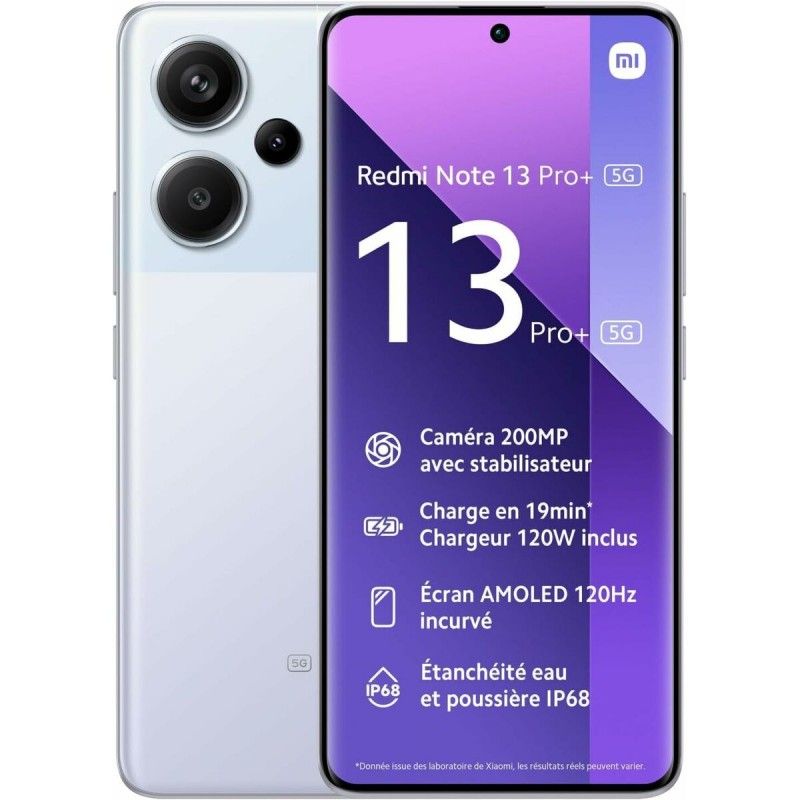 Teléfono Inteligente Xiaomi Redmi Note 13 Pro+ - Pantalla de 6.67", Procesador Mediatek Dimensity 7200 Ultra, 8 GB de RAM, 256 GB, Púrpura