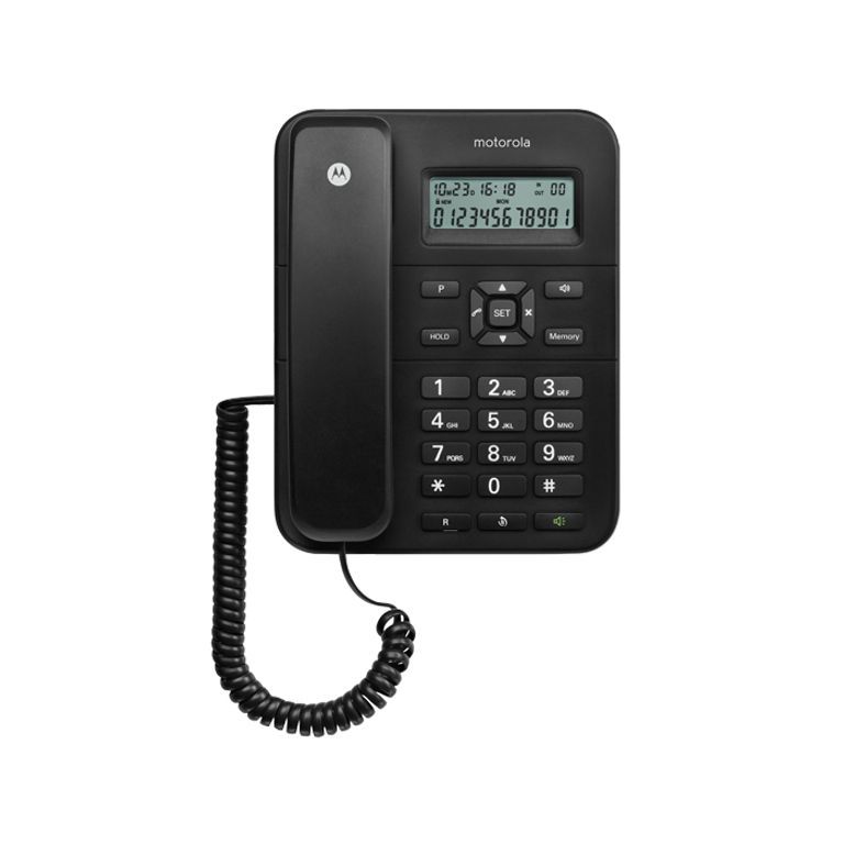 Motorola CT202 Analog Phone - Speakerphone with Caller ID - Black
