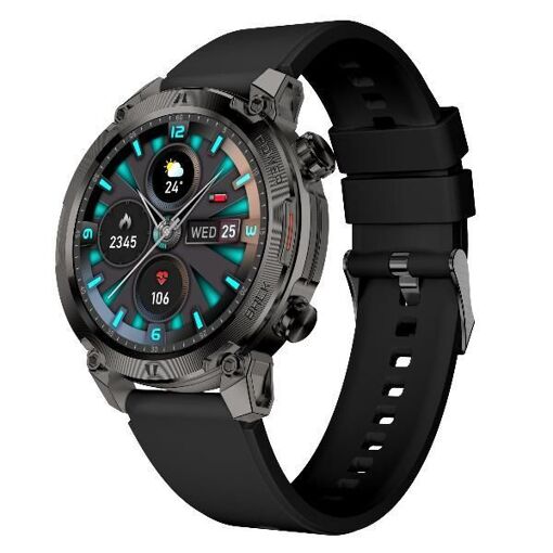 Reloj inteligente y deportivo Nilox Trailround, pantalla táctil de 1,39", negro