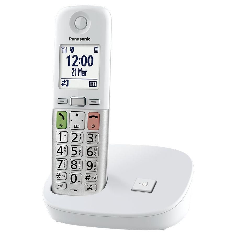 Panasonic Wireless Amplified Fixed Telephone, White (Model: 2-Year Warranty)