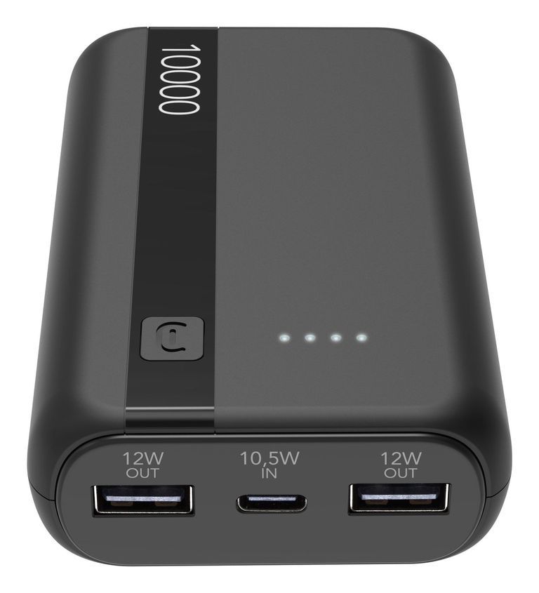 Cellularline 10,000mAh Power Bank Portable Charger