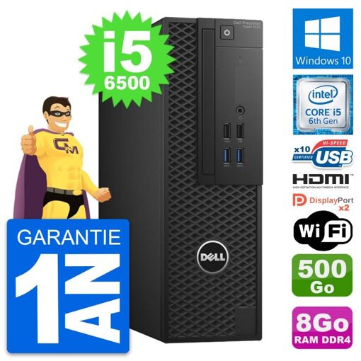 Computadora de escritorio Dell Precision T3420 SFF - i5-6500, 8 GB de RAM, 500 GB HDD, HDMI, WiFi, Windows 10