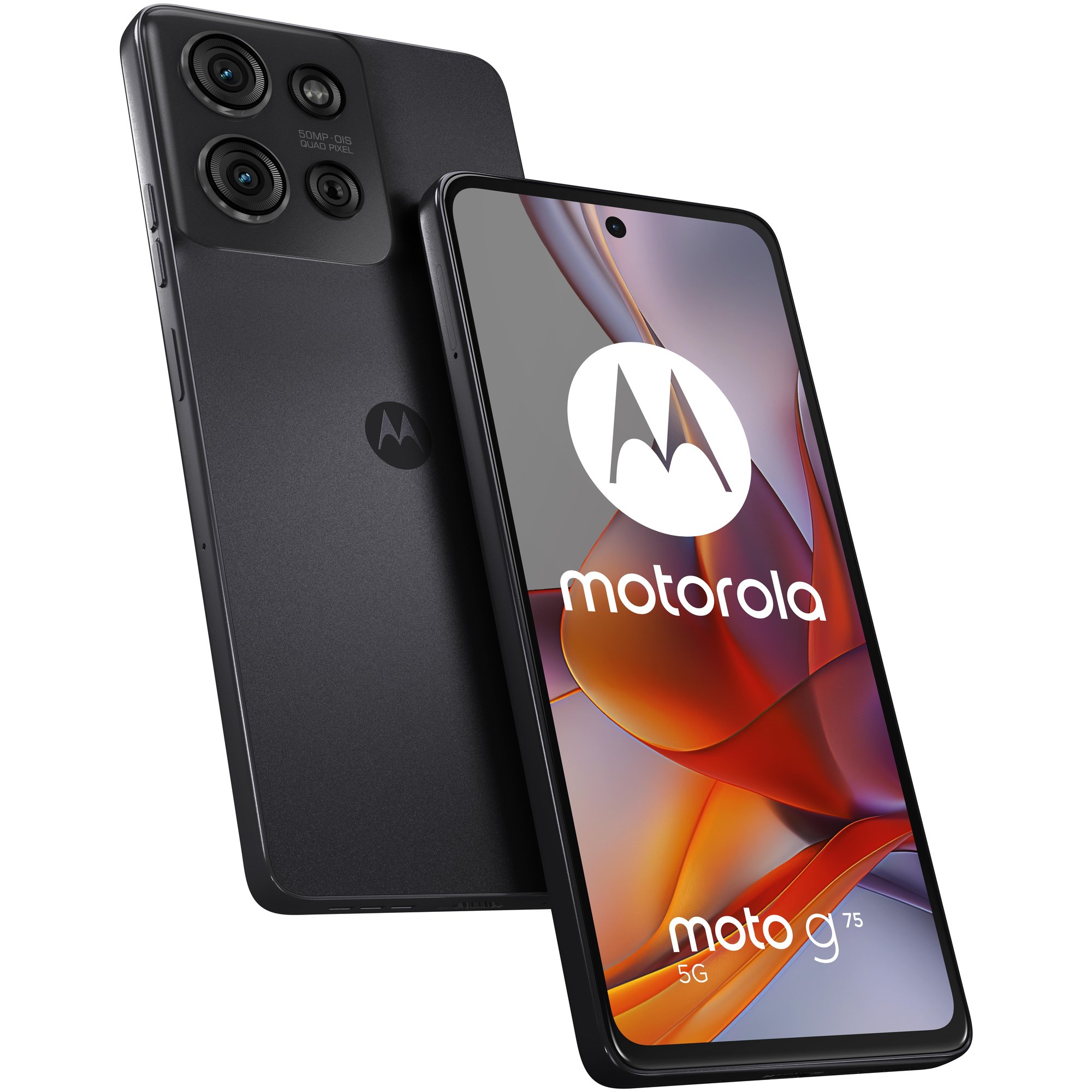 Motorola Moto G75 5G - 6.78" Dual SIM Hybrid Android 14, USB Type-C, 8GB RAM, 128GB Storage, 5000mAh Battery, Gray