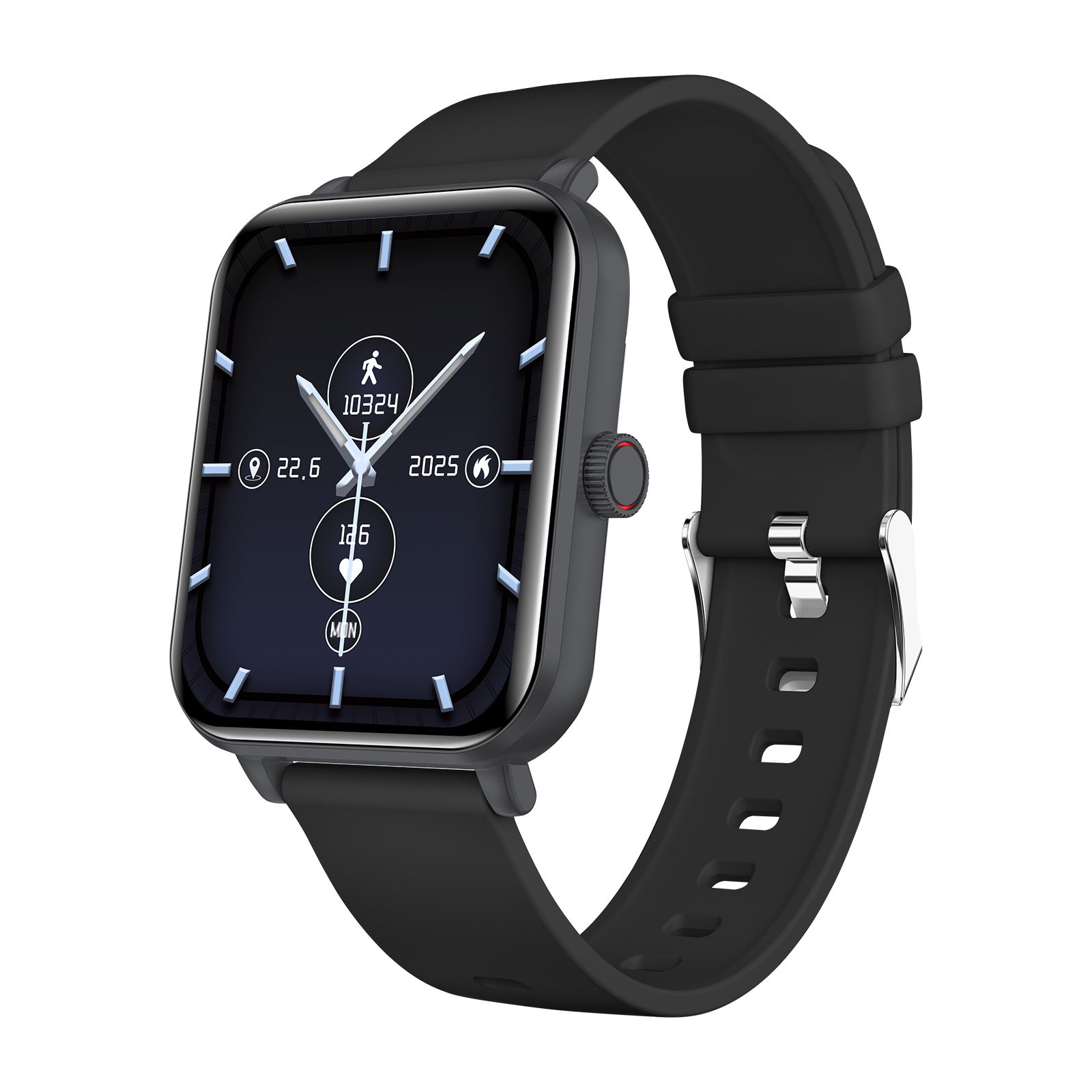 Myphone Waterproof Smartwatch with Long Battery Life - Black