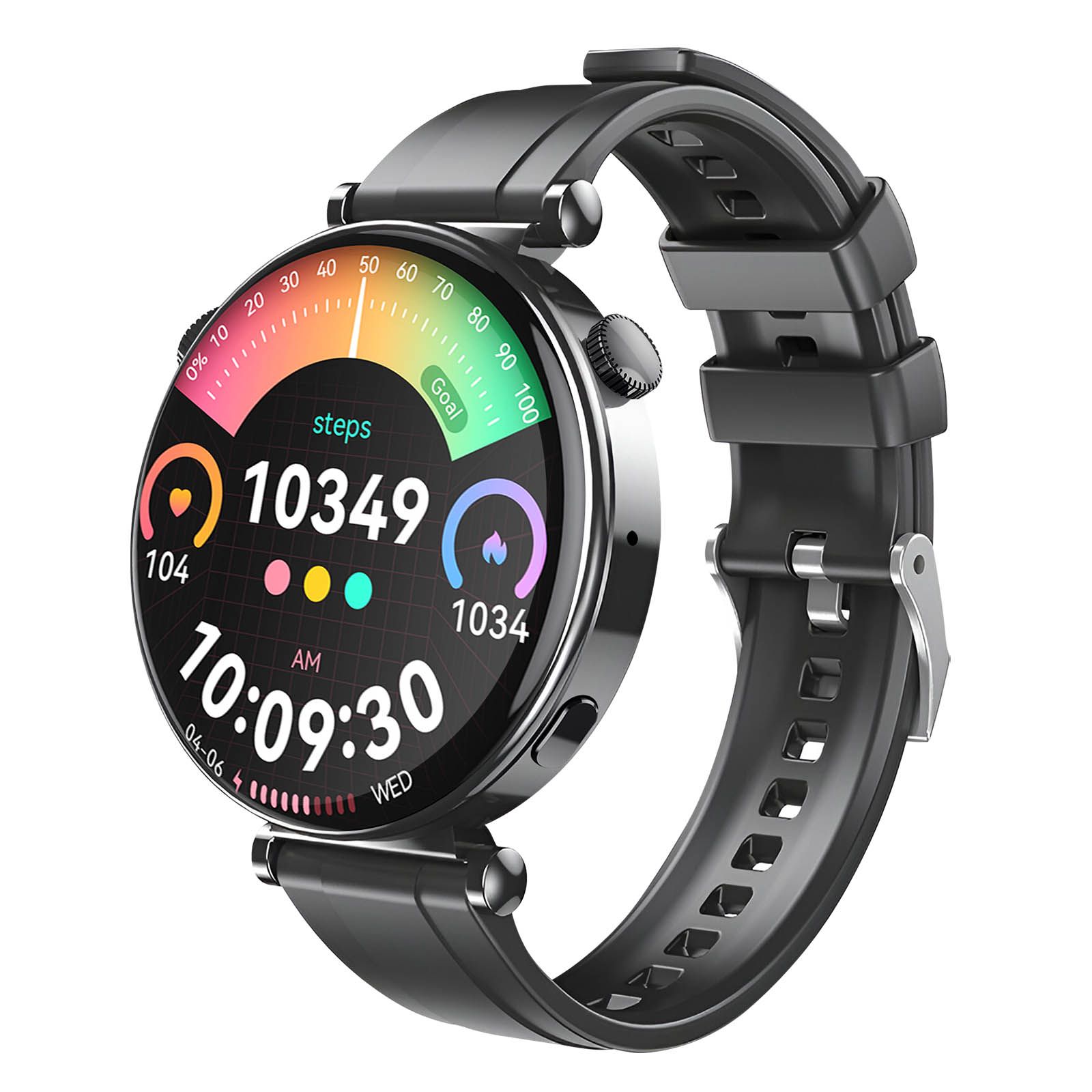 Xo Waterproof Smartwatch IP68 with 7-Day Battery Life - Black
