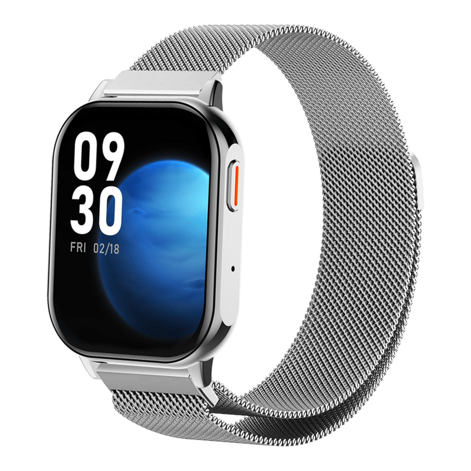 Reloj inteligente elegante Proove con seguimiento de la salud y actividades resistentes al agua IP67 plata