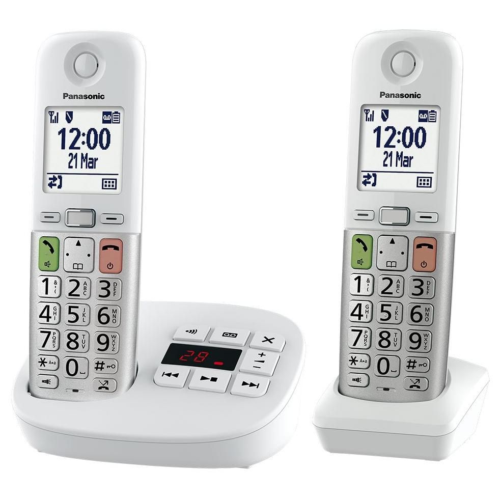 Panasonic Wireless Phone KX-TGU432EXW (Size: 5.2x3.7x10.3 cm, Color: Black, Capacity: 16 GB)