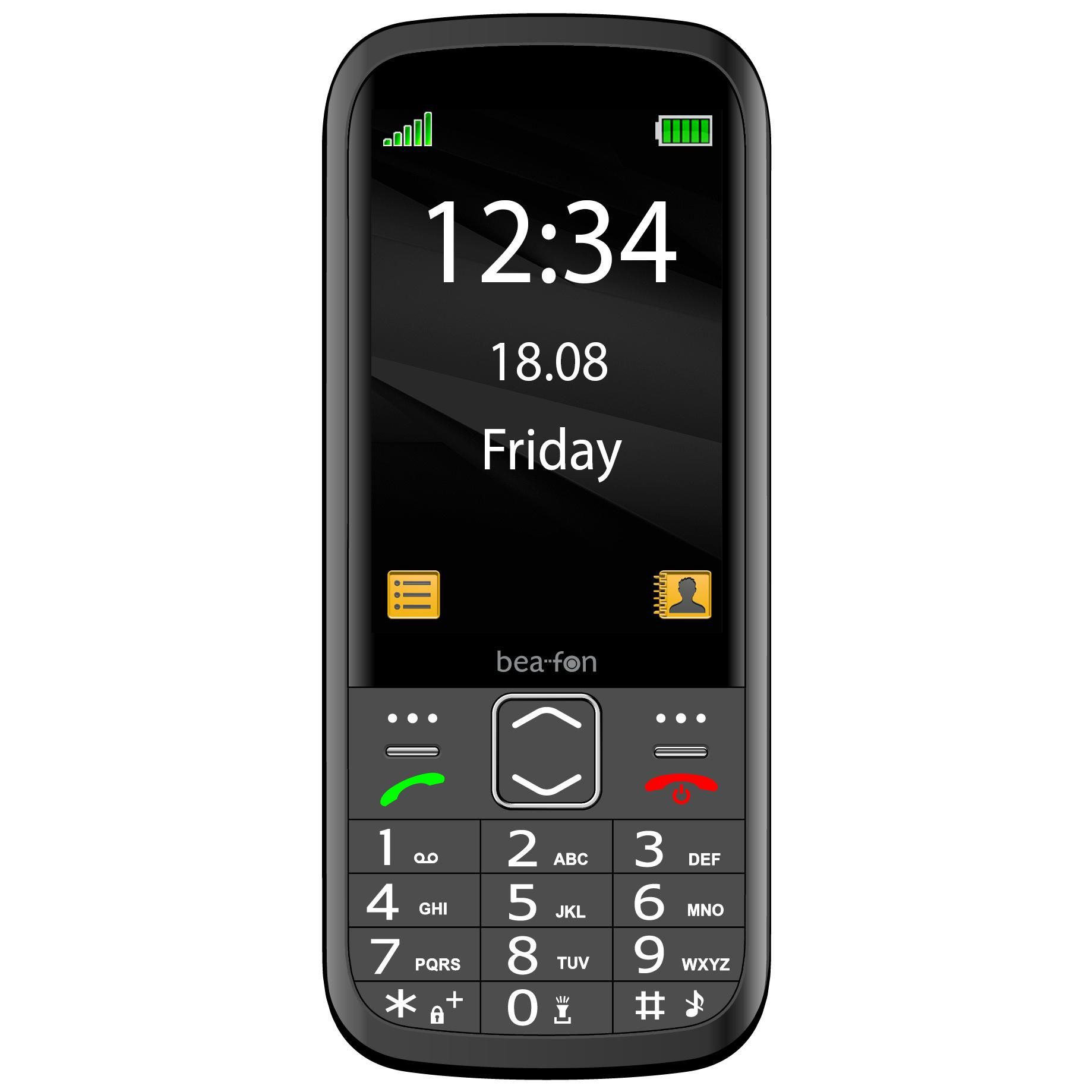 Bea-fon SL270 3.5' Phone, Black & Silver