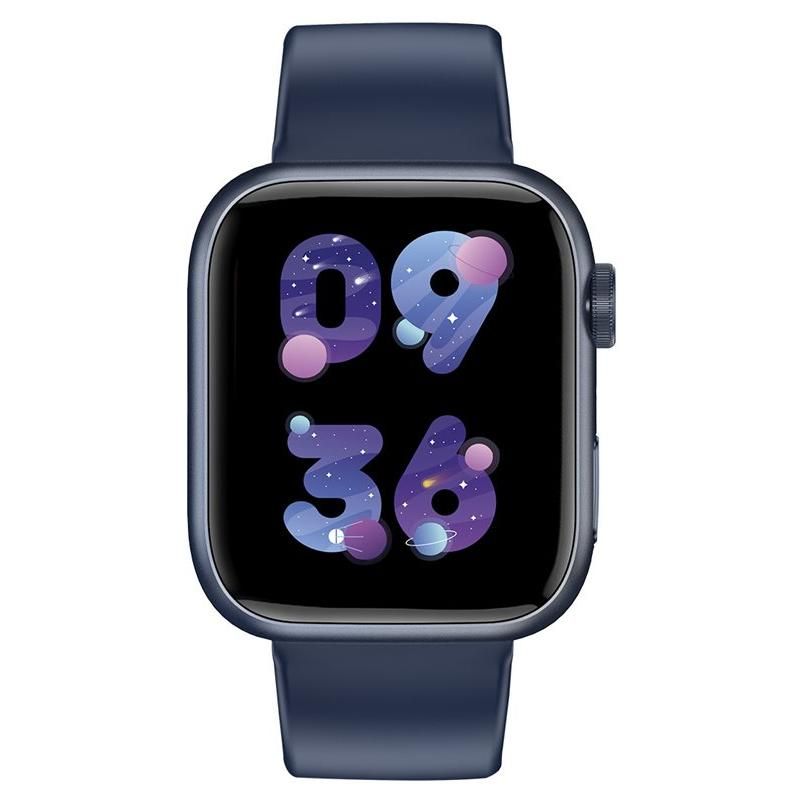Reloj inteligente Forever IGo Watch 3 JW-500 - Aleación de zinc con correa de silicona - Tamaño de muñeca hasta 220 mm - Pantalla de 1,83 pulgadas - Bluetooth - 52 g - Azul oscuro