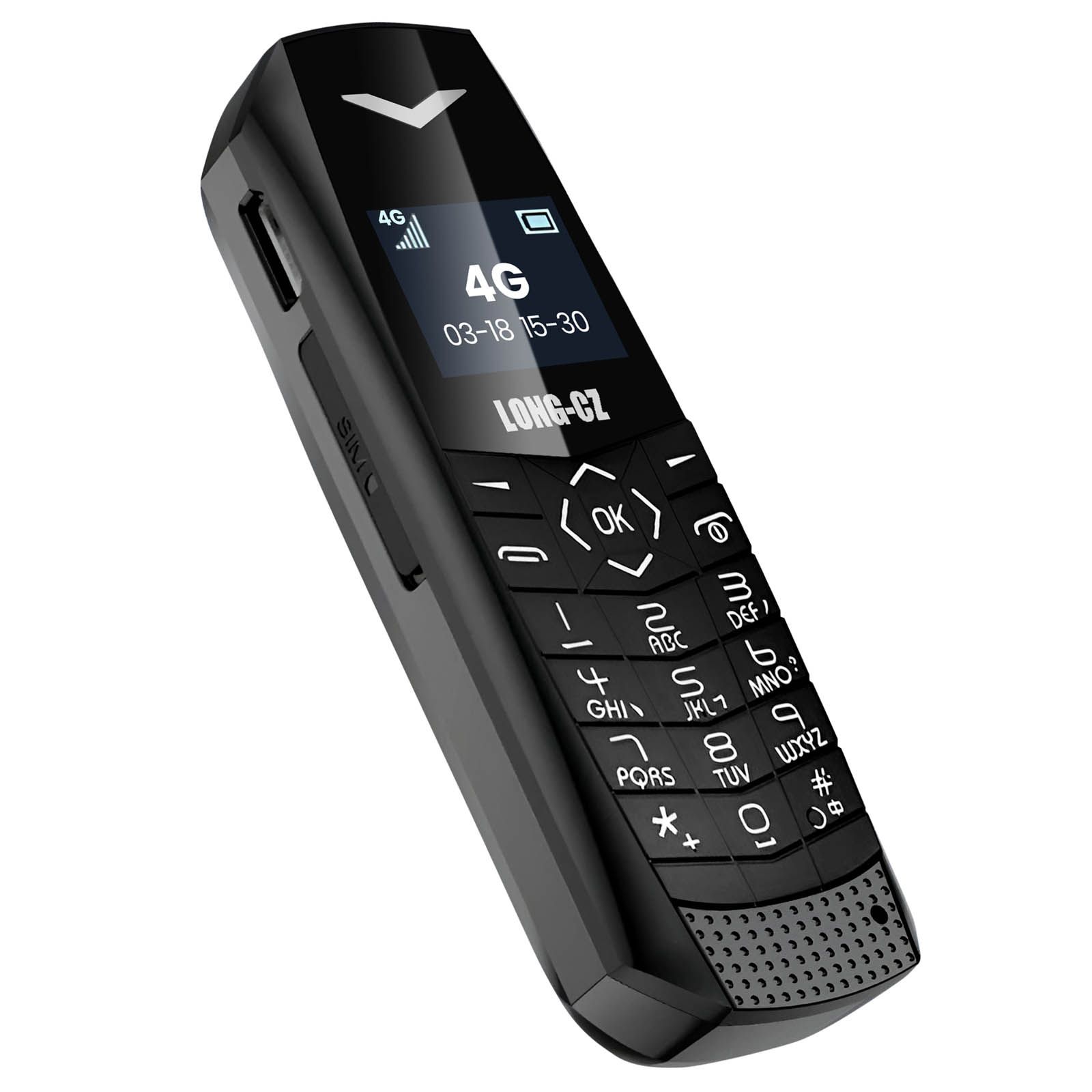 Téléphone portable Avizar 4G LTE Ultra compact Noir